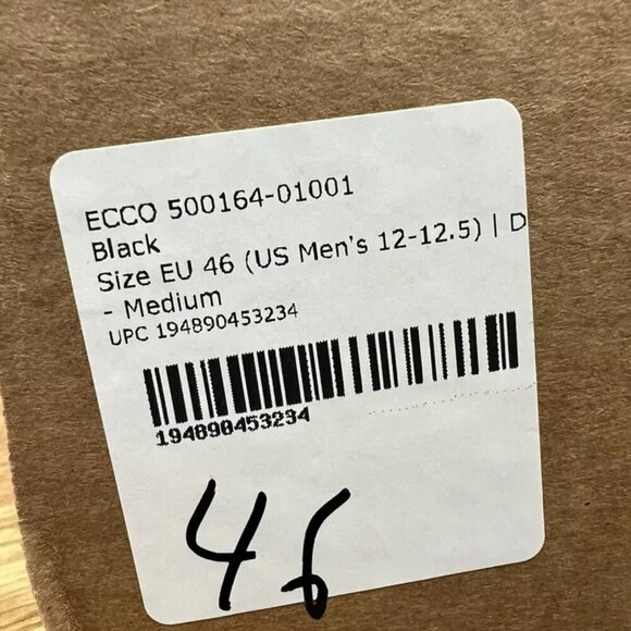 ECCO Mens Helinski Oxford Black EU46 M US12 main image 5